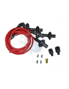 CABLES BUJIA SILICONA 8mm ROJO